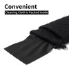 Face Shadow Double Eyeglasses Pouch Large Squeeze Top Microfiber Soft