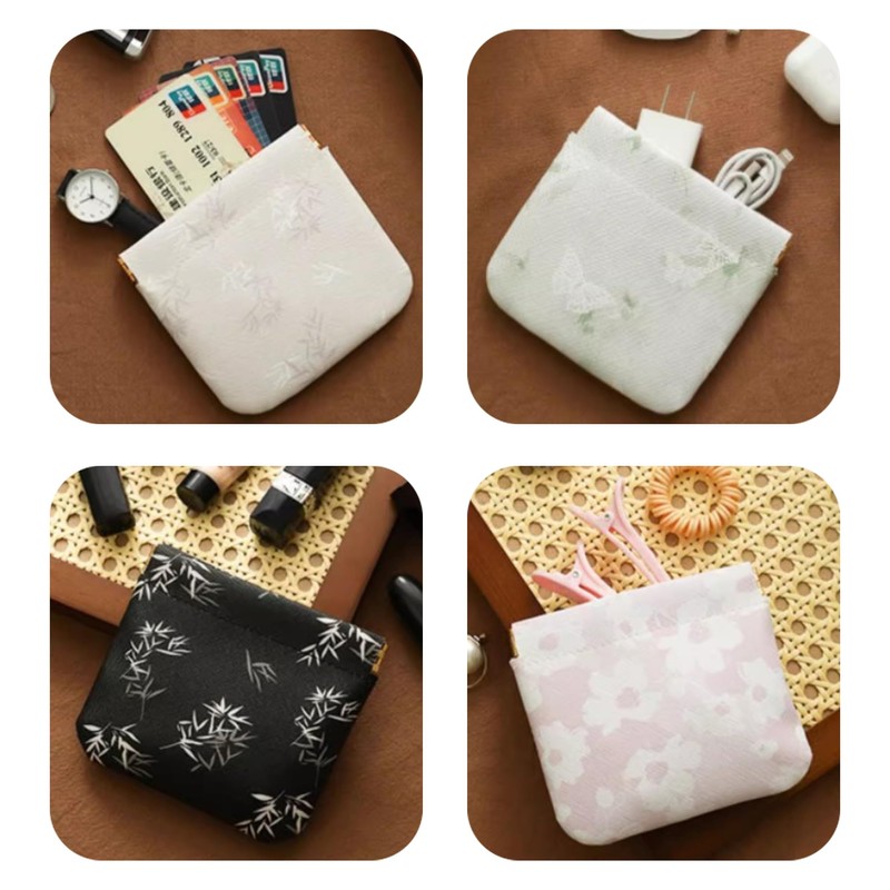BOJIDO Makeup Pouch, Set of 2, Storage Bag, Pouch, Small,