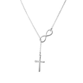 Cross & Infinity Silver Fashion Necklace