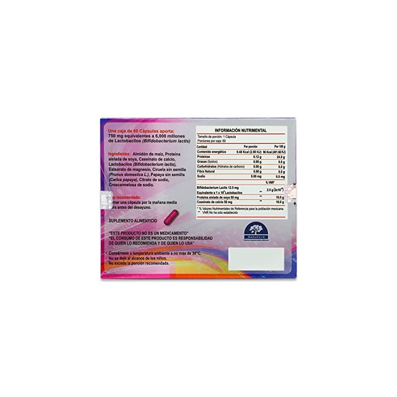 PROBIOMAX, 60 CAPSULAS DE 500 MG
