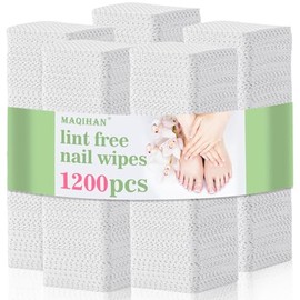 MAQIHAN 1200 Toallitas Para UñAs Sin Pelusa - Quitaesmalte De UñAs Para Preparador De UñAs Algodones Almohadillas Desmaquillantes Esmaltes Gel Pegamento PestañAs Cosas Para UñAs Sumos Para Lashistas