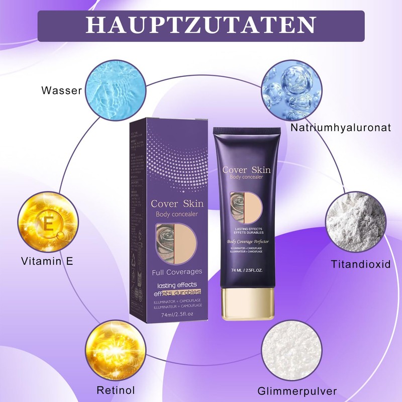 All-Over Teint Perfektionierer, 2PCS All Over Complexion Perfector, Body Coverage