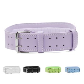 Women Weight Lifting Belt With Padding, Gym Belt 6 MM Thick and 4" Wide 100% Real Leather Lifting Belts for Ladies, Power Lifting Workout & Squats Exercise