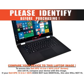 Decalrus - Protective Decal for Dell XPS 9575 (15.6" Screen) Laptop RED Carbon Fiber Skin case Cover wrap CFdellXPS15_9575Red