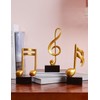 Amoy-Art 3 x Decorative Sculptures Music Note Figures Treble Clef