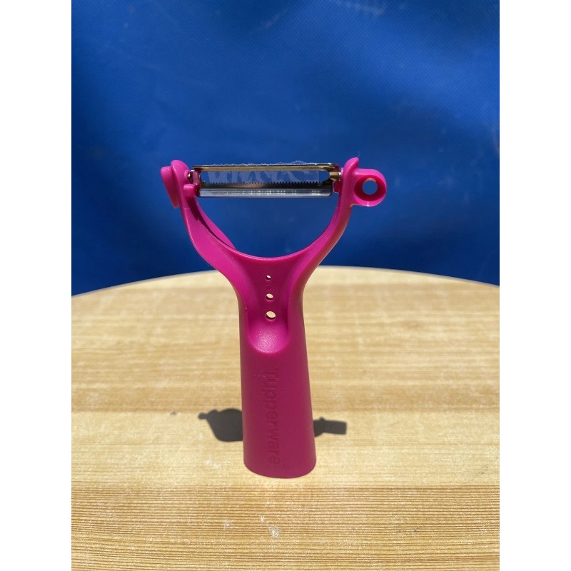 Tupperware Universal Vegetable Potato Peeler Horizontal Pink New