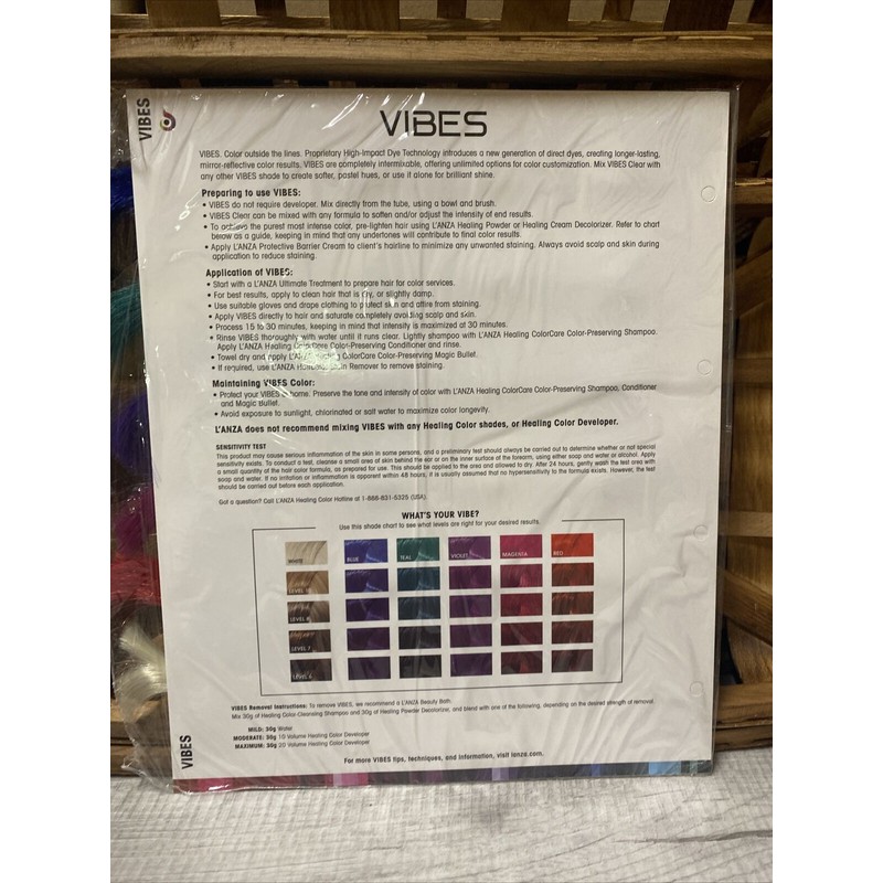 Lanza Vibes Color Swatch Page