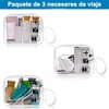 CGBE Set de 3 Neceseres de Viaje Transparentes Impermeables