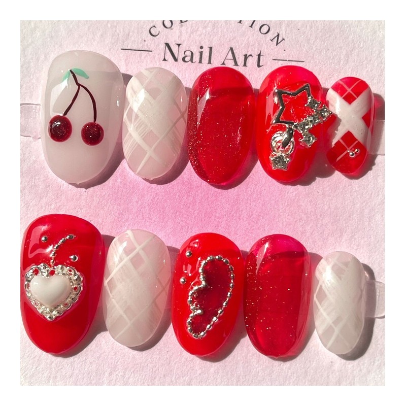 (3+1) Tsetse handmade nail tips - ballerina / (3+1) 체체