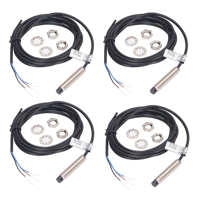 4 Set Proximity Switch 8mm Dia PNP 3 Wire Normally