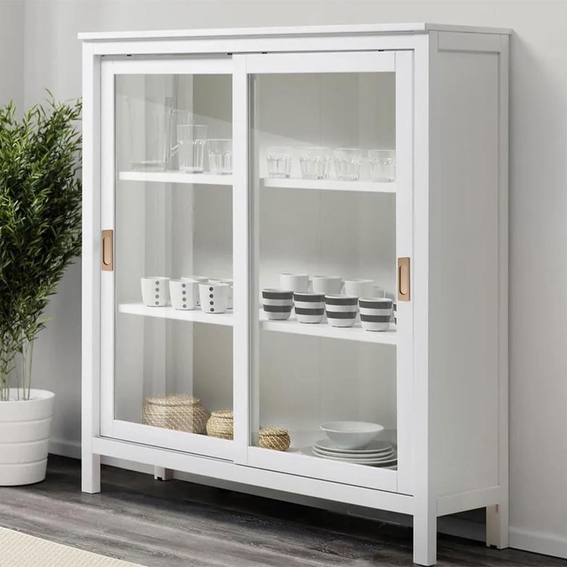 MOROBOR Self-Stick Rectangular Sliding Door Pulls, 2pcs Aluminum Alloy Flush