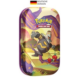 Pokémon -Sammelkartenspiel: Mini-Tin-Box Karmesin & Purpur - Nebel der Sagen - Zwirrfinst (2 Boosterpacks & 1 Stickerbogen)