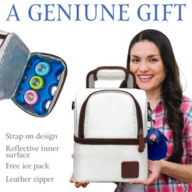 3-Peace breastcooler Bag Set-Waterproof Travel Cooler for breastmilk with 2 ice Packs, Storage Bags & Free Keychain-Ideal for Work, Travel, or Daycare