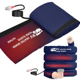 Heated Rv Sewer Hose,20FT 15FT Electrical Heated Sleeve of Rv Sewer Hose Kit,Camper Sewer Hose or Rv Skirting for Winter/Avoid Freezing -20° Rv Accessories