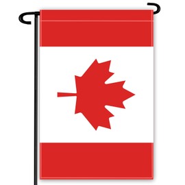 Canada Garden Flag,12×18 inch Canadian National Decor,Heavy Duty Double Side Digital Printed 210D Polyester Banner For Outdoor Indoor Parade