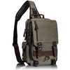 Leaper Canvas One Strap Sling Cross Body Messenger Bag Shoulder