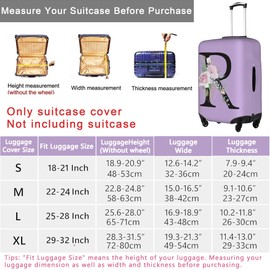 HAUYE Flower Letter Z Purple Luggage Cover Elastic Washable Stretch Suitcase Protector Anti-Scratch Travel Suitcase Cover for Kid and Adult XL (29-32 inch suitcase)