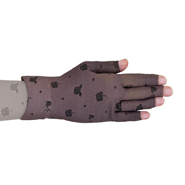 Lymphedivas Rose Noir Beige Medical Graduated Compression Glove for Lymphedema