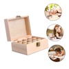 Ipetboom Essential Oil Box Wooden Essential Oil Storage Case Travel-Sized