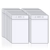 Fushing Pack of 50 Clear Plastic Vertical Badge Holders, Name