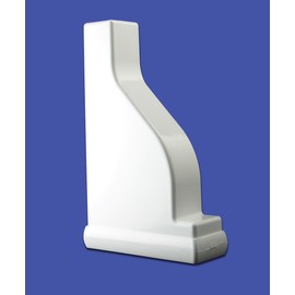 Vinyl Fence Decorative Rail Pergola End Cap (Box of 10) (1.5"x5.5", White)