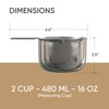 2 Cup Measuring Cup (480 ml) - Premium Stainless Steel,