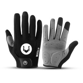 Unbranded Men Full Finger Work Out Gym Gloves Sport Weight Lifting Exercise Fitness Gloves - Black, M