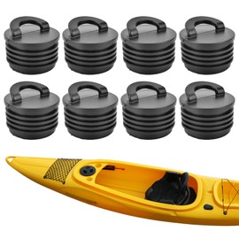 8 Pack Kayak Scupper Plugs, Universal Waterproof Rubber Kayak Bungs