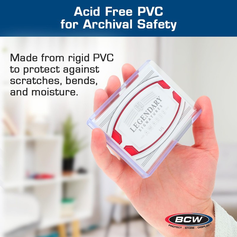 BCW Thick Card Topload Holder | Holds Relic, Patch, and