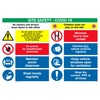 Viking Signs CC6015-A4L-5C Site safety board - Covid 19