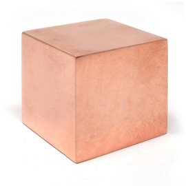 100% Solid Copper Cube ~1.25in 6 Sided Shaped for Meditation, Body Healing, Reiki Balancing Chakras, Crystal Recharging, Focused Energy