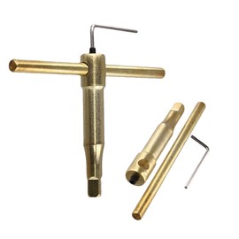 CAVLA 40CR Quenched Lathe Chuck Wrench T-Shape Handle Drill Chuck Key for CNC Metalworking Workholding(10mm)