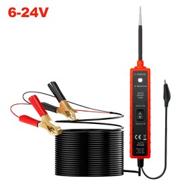 YIWENG Automotive Electric Circuit Tester EM285 Automotive Electric Circuit Tester Car Electrical System Tester 6-24V DC, Red