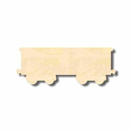 Unfinished Wood Boxcar Train Shape Craft up to 46" DIY 4" / 1/2"