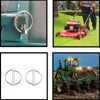 ZZHXSM 4PCS M8x50 M8 Carbon Steel Tractor Trucks Pin Ring