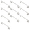 Cauldham 10 Pack Solid Kitchen Cabinet Pulls Handles (5" Hole
