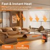 ROVSUN Electric Fireplace Heater for Indoor Use, 1500W Portable Fake