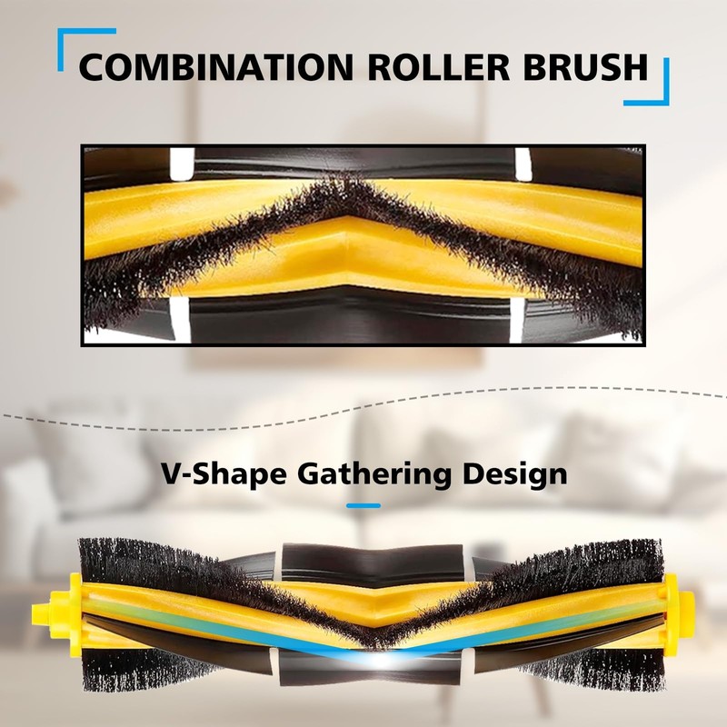 YBVABE Main Brush for ECOVACS-DEEBOT OZMO T8 /T8 AIVI /T8+
