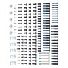Klanata 3D Printer Screw Gear Kit & Spring Components -