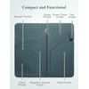 Green Server Book with Zipper Pocket and Magnetic Closure Server