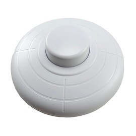 Foot Switch with Screw Contacts 1 Pin 2A 250V White Lamp Switch