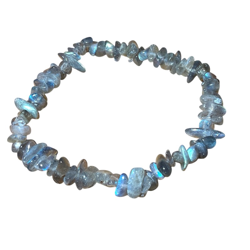 Steinfixx Gemstone Chip Bracelet 18 cm Made of Labradorite –