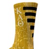 VictoryStore Kappa Alpha Theta Dashed Hearts Pattern Performance Crew Sock