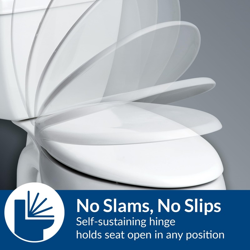 BEMIS 3155SSCT Commercial Open Front Plastic Toilet Seat, Extra Heavy