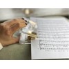Dany Marcus Transparent Acrylic Hole Punch with Gold Metal Paper