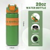 pluseight 20 oz Insulated Water Bottle With Straw, Stainless Steel