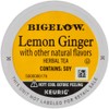 Bigelow Lemon Ginger Herbal Tea Keurig K-Cups, 22 Count Box