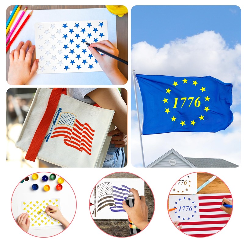 Large Star Stencils Independance Day Decor 50 Star Stencil American