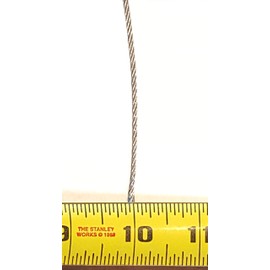 5/64 7x7 Stainless Steel Aircraft Wire Rope Cable T304 500' Reel