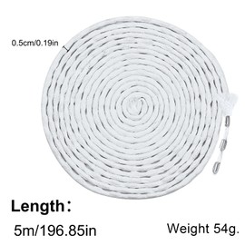 Lead Tape for Curtains, 5M-270G Heavy Lead Chain, Lead Tape, Curtain Weight, Smooth Hanging, Perfect Pleats for Curtains, Curtains, Fabrics, Mosquito Net (54 g/m)